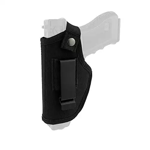 Depring Concealed Carry Holster Carry Inside or Outside The Waistband for Right and Left Hand Draw Fits Subcompact to Large Handguns
