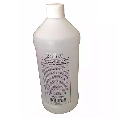 iSonic Ultrasonic Brass Cleaning Solution Concentrate 1Qt Bottle