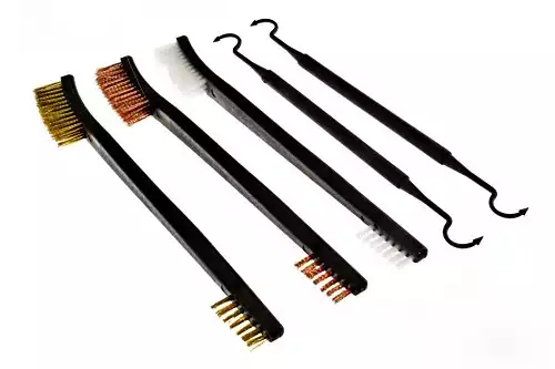 SE Gun Cleaning Set with 3 Brushes and 2 Double-Ended Picks - 7624BC-5
