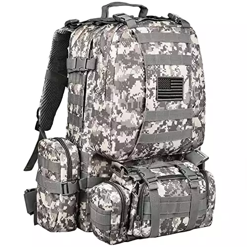 CVLIFE Military Tactical Backpack Army Rucksack Assault Pack Built-up Molle Bag